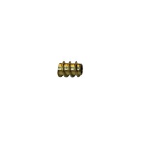 BUSSOLA OTTONE LUCIDO M6 10X14MM