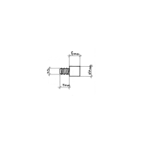 MENSOLINA M5 Ø7X15 OTTONE BRONZATO