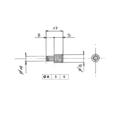 REGGIPIANO Ø5/8 PLASTICA NERO