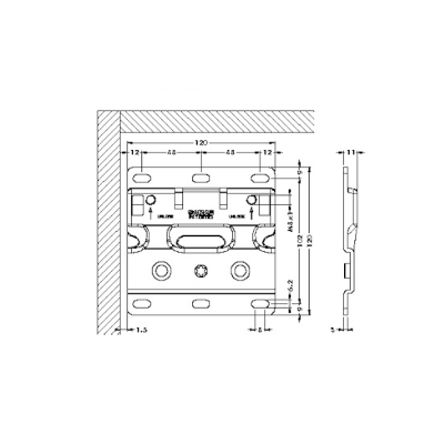 PIASTRA ANTISGANCIO CAMAR H120XL