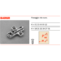 BASE A CLIP C/EUROVITE H0 BARGR09