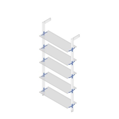 SET STAFFE ZERO M/LEGNO NERO