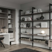 SET STAFFE ZERO M/LEGNO NERO