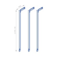 SET 3 PROF.ZERO NERO RAL9005 2115/210MM