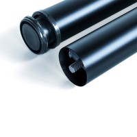 KIT 4 GAMBE TAVOLO NERO Ø60X710