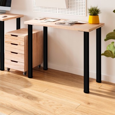 KIT 4 GAMBE TAVOLO NERO Ø60X710