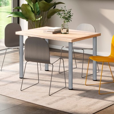 KIT 4 GAMBE TAVOLO VER.ALLUM. Ø60X710