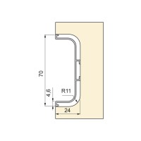 PROFILO GOLA "C" CENTRALE 3,9MT ANOD.ORO