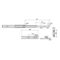 GUIDA E.T. A SF.45 ZINC. EMUCA 250MM