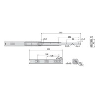 GUIDA E.T.SFERA 35KG ZINC. 300MM