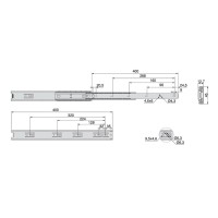 GUIDA E.T.SFERA 35KG ZINC. 400MM