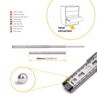 GUIDA E.T.SFERA 35KG ZINC. 650MM