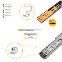 GUIDA A SF.E.T.30KG SOFT CLOSE 300MM