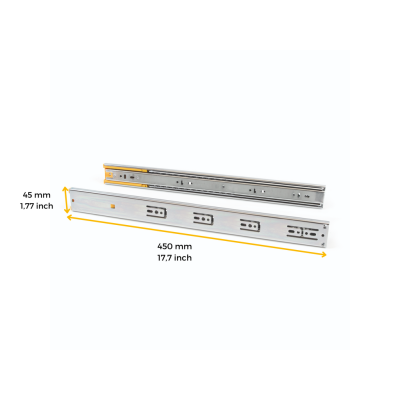 GUIDA A SF.E.T.30KG SOFT CLOSE 450MM