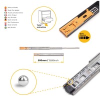 GUIDA A SF.E.T.30KG SOFT CLOSE 500MM
