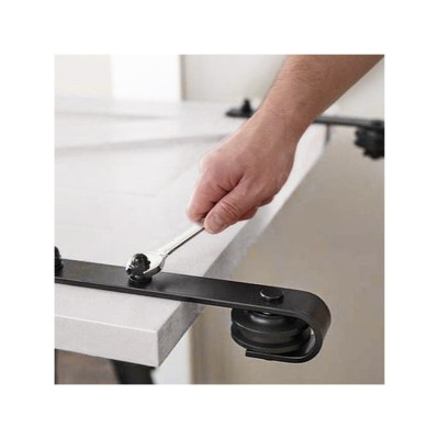 BARN PORTA SCOR. RUSTICO NERO 2MT