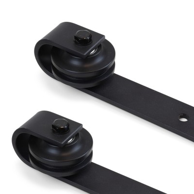 BARN PORTA SCOR. RUSTICO NERO 2MT