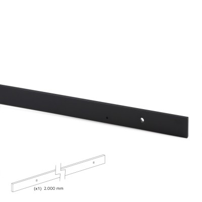 BARN PORTA SCOR. RUSTICO NERO 2MT
