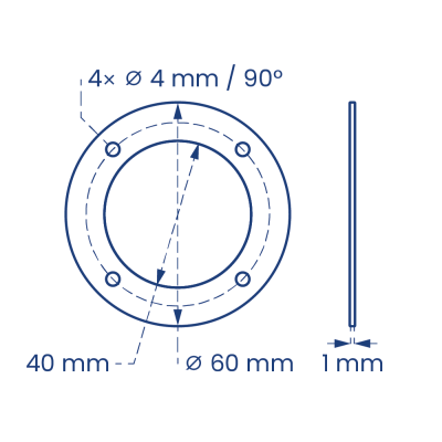 SPESSORE FITLOCK Ø60 1MM