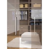 MANIGLIA P/VETRI 3131 NIK SAT. INT.160