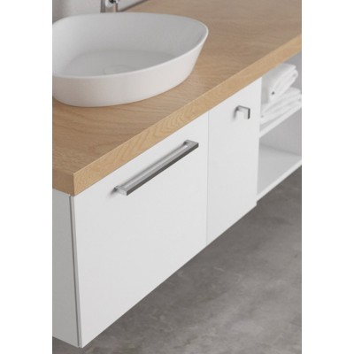 MANIGLIA QUADRO NIKEL SATINATO INT.96