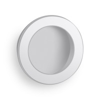 MANIGLIA INC.TONDA BIANCO Ø35
