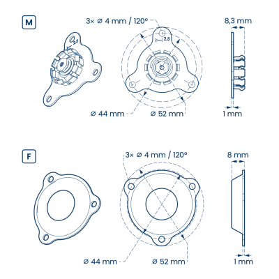 FITLOCK INOX FREE MAS/FEM. FLIF