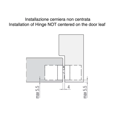CERNIERA KUBICA K6700 CS DXSX H111,5X29MM