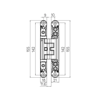 CERNIERA KUBICA K2460 CS H155X18MM