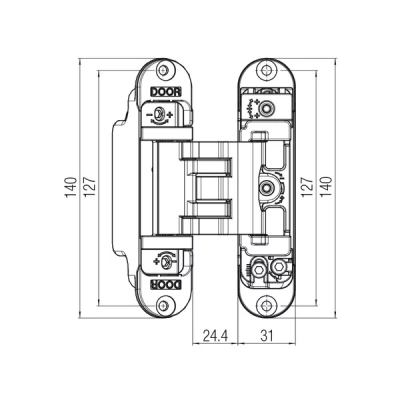 KUBIKUADRA - K3000 NS  NERA H140X31MM