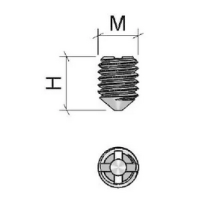 GRANO BARIL.M6X8 NERO