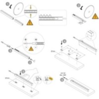 KIT LAMPADA NERA C/TOUCH+ALIM. L2900 4000°K 24V