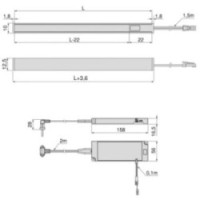 KIT LAMPADA NERA C/TOUCH+ALIM. L2900 4000°K 24V