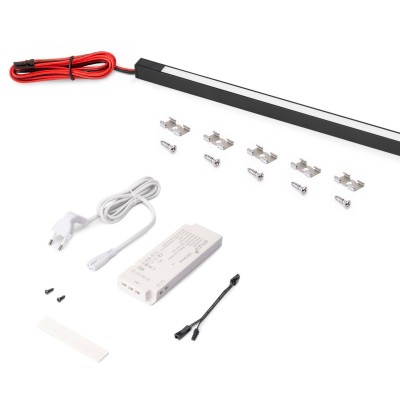 KIT LAMPADA NERA C/TOUCH+ALIM. L2900 4000°K 24V
