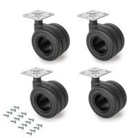 KIT 4 RUOTE HOLE S/FRENO D65 H 84