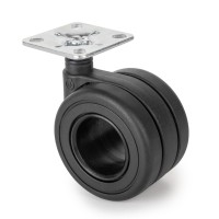 KIT 4 RUOTE HOLE S/FRENO D65 H 84