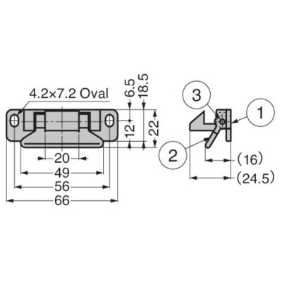 CHIUSURA A SCATTO INOX316 LL-66S