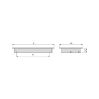 MANIGLIA BOLOGNA ARGENTO INC.187X41
