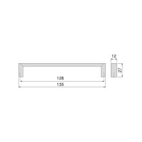 MANIGLIA FUJI NICHEL SAT. INT.128
