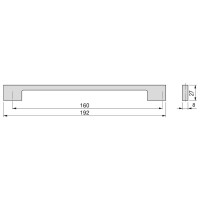 MANIGLIA MONTREAL  NICHEL INT.160