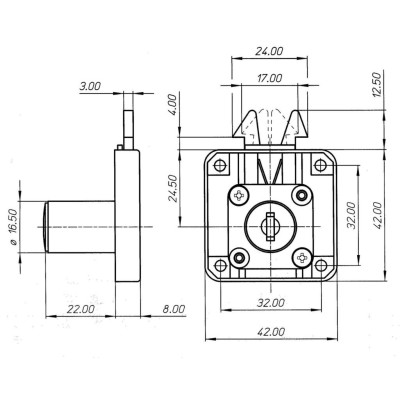 SERRATURA SERRANDINE 20MM