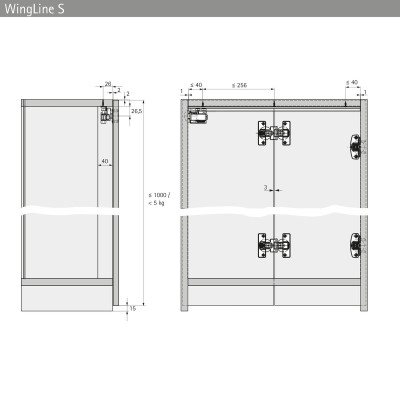 CARRELLO GUIDA INF. W.LINE L