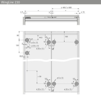 WING LINE 230 KIT DESTRO