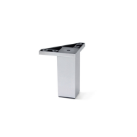 PIEDE PVC ALUMIX GR.ARGENTO H100