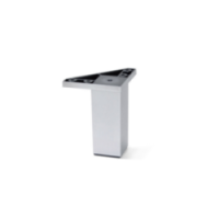 PIEDE PVC ALUMIX GR.ARGENTO H120