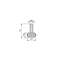 PIEDINO LIV.M6X27