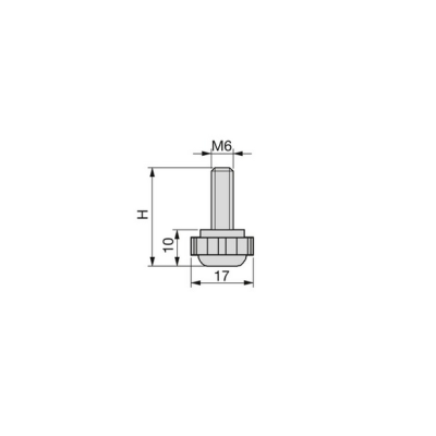 PIEDINO LIV.M6X27