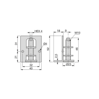 LIVELLATORE A L C/PIEDINO M10