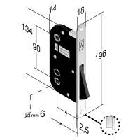 B.ONE OTTONE LUC.PORTE BAGNO S911 Q6/8