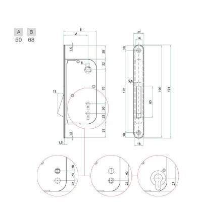 B.ONE OTTONE LUC.PORTE BAGNO S911 Q6/8